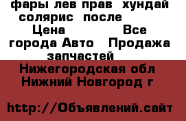 фары лев.прав. хундай солярис. после 2015. › Цена ­ 20 000 - Все города Авто » Продажа запчастей   . Нижегородская обл.,Нижний Новгород г.